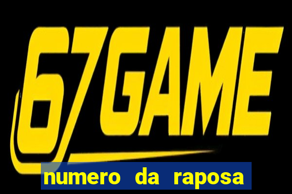 numero da raposa jogo do bicho